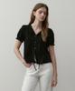 Ost Kaka Pintuck Lace Blouse Black