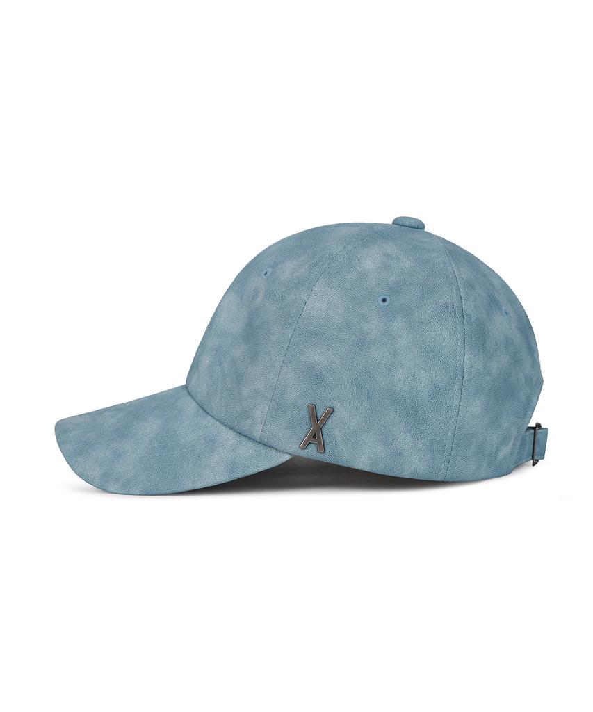 Bajal Va Studded Vegan Leather Ball Cap Aquamarine