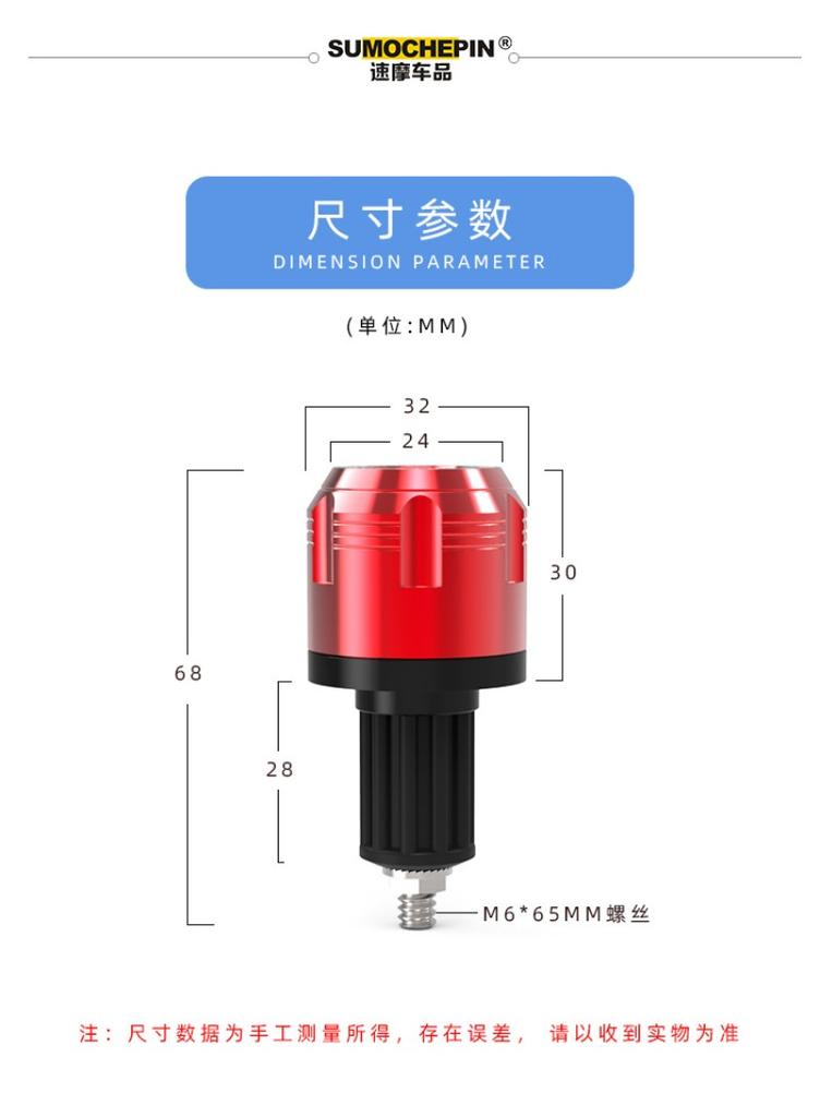 CNC Motorcycle Handle Plug CB190R Modified Accessory Personalized Handlebar Grips Cap for 17-20mm Hollow Straight Tube