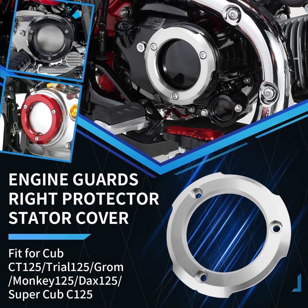 GFARDMOTO Motorcycle Right Engine Guard Slider Ring Engine Stator Guard Case Crash Cover Protector
