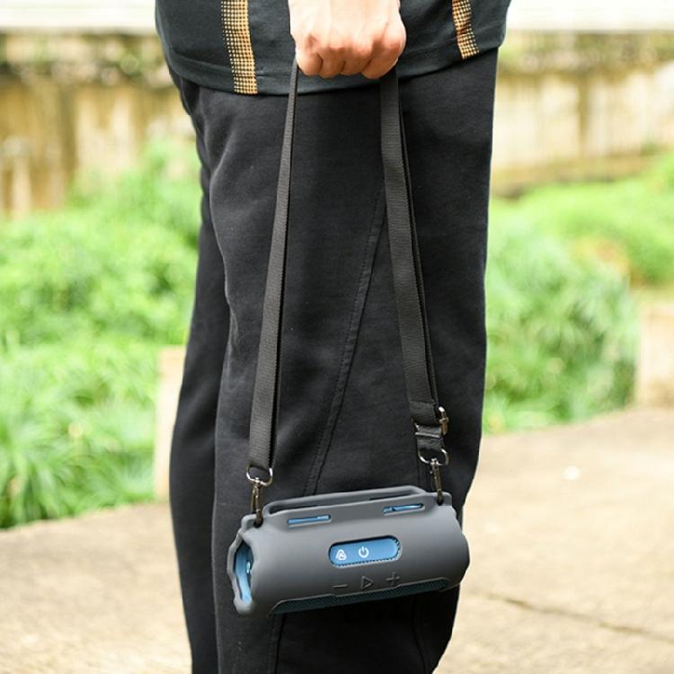 Speakers Carrying Storage Bag Antidrop Silicone Protective Sleeve with Shoulder Straps for Flip 7 Speakers