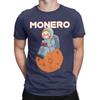 Moon Unisex Planet Monero Xmr Crypto Novelty 100 Cotton Tshirt Monero Xmr Tops Tees For Unisex