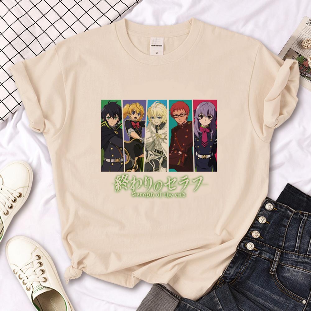 Seraph of the End t shirt men summer graphic streetwear t shirt boy designer 2000s clothes