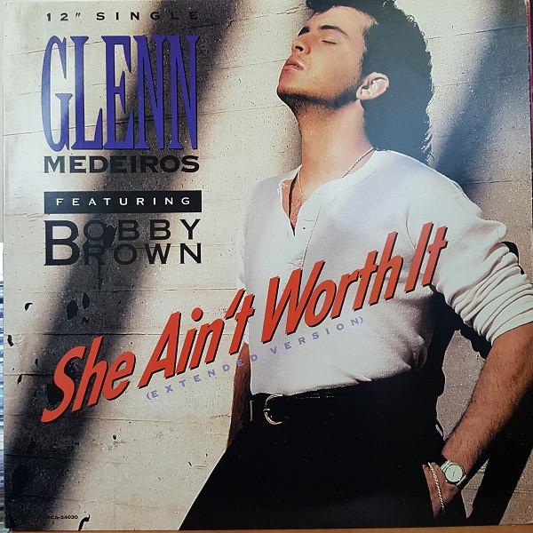

12-дюймовая пластинка GLENN MEDEIROS BOBBY BROWN She Aint Worth It Extended Version MCA24030 MCA Records 1990 Канада Танцевальная Электроника Б/у