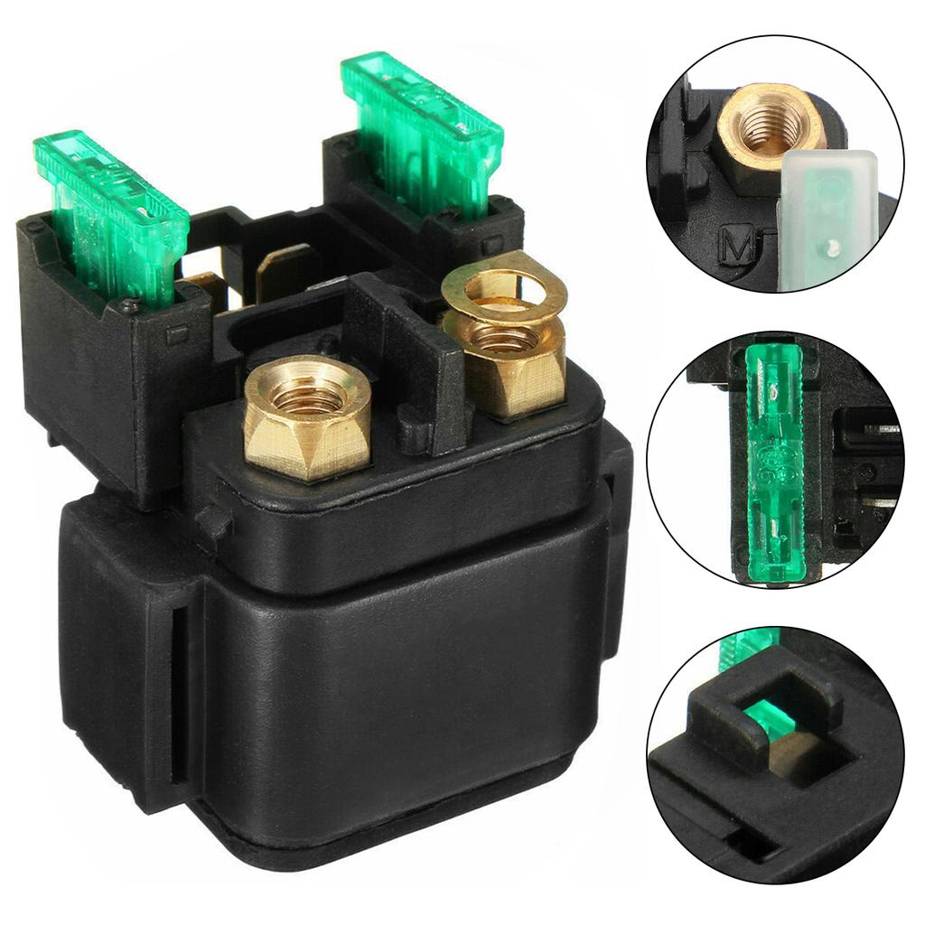 Starter Solenoid Relay 12V Professional Motor Starter Relay Solenoid Sturdy Motorbike Starter Relay Reusable for Car Auto