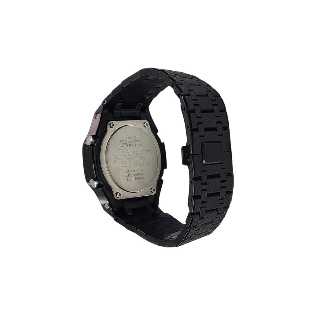 Casio Custom Collection Quartz Movement Stainless Steel Strap Watch Men's Watches Green Dial GA-2100SKE-7A(Watch3--)