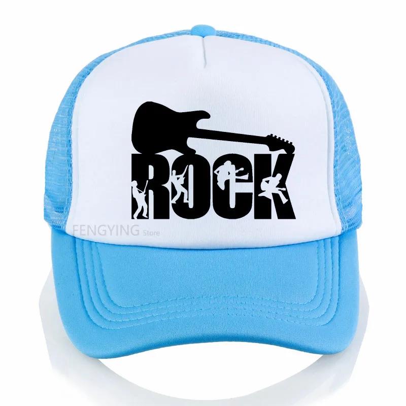 Rockband Baseballkappe Rock Hip Hop Kappe Unisex Snapback Hut Buchstabe Lässig DJ ROCK Dad Hat