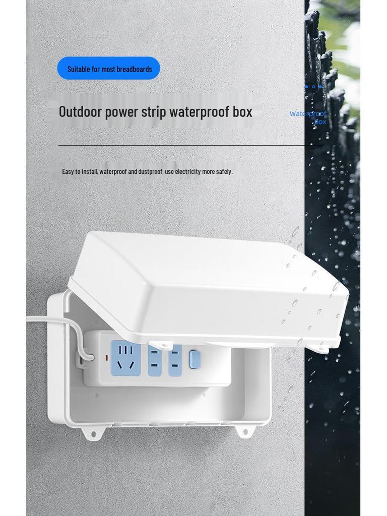 Zewnętrzna listwa zasilająca Wodoodporna Osłona Ochronna Pudełko