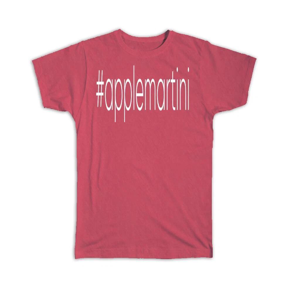 Gift T-Shirt : Hashtag Apple Martini Hash Tag Social Media XL