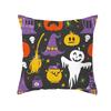 Halloween Style Decorative Cushion Cover Horror Pattern Polyester Pillowcase Pillow Cover For Sofa Home Room Festival Decor