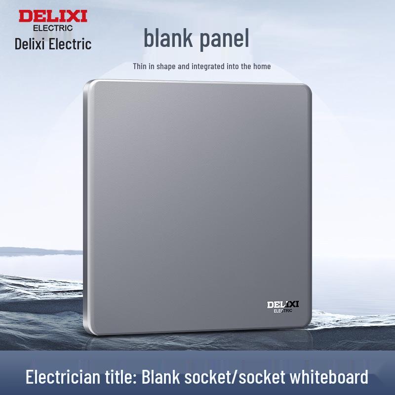 DELIXI 16A Wall Switch Socket for Air Conditioner & Computer, Household Panel, 86 Type, Starry Sky Gray.
