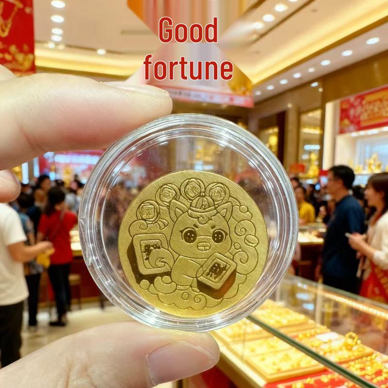 999 Pure Gold Horse Year Phone Sticker, Adhesive Backing, 2mg Gold, Get Rich Instantly