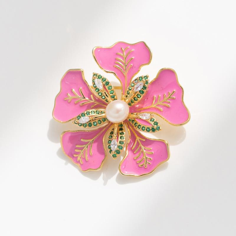 

Броши для пожилых людей, брошь в виде цветка, листа, булавки для женщин, костюм, подвеска, модные броши, ювелирные изделия розовый