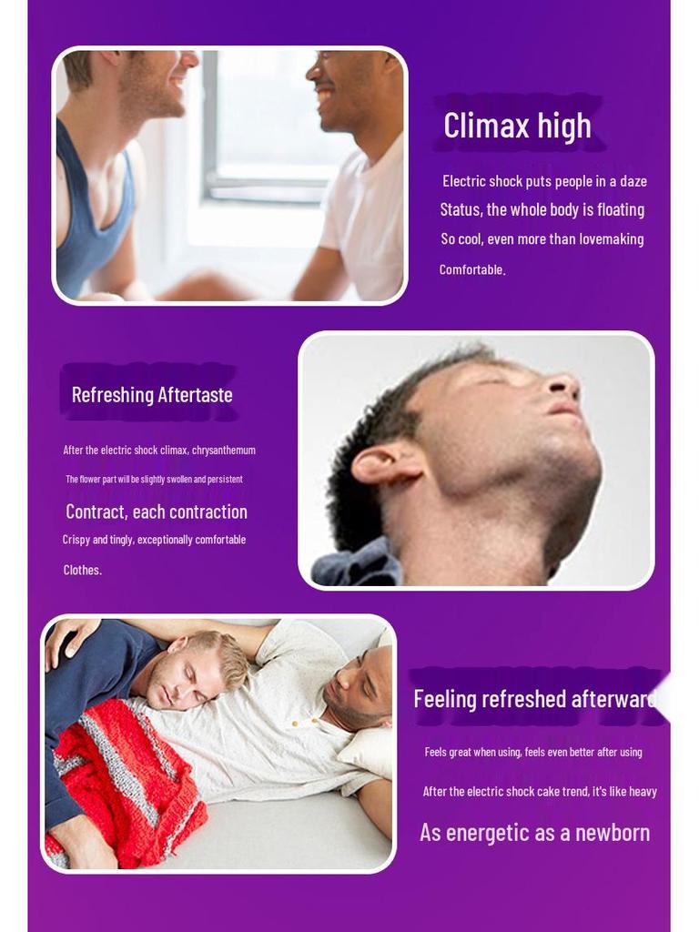 Miao Yin Fang Triple-Motor Vibrator: Electric Shock Anal Plug for Male and Female Prostate Stimulation.