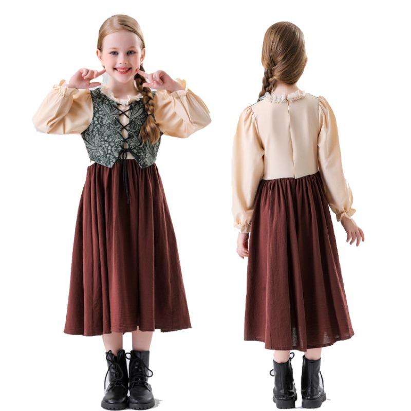 Halloween Children's New Medieval Rich Costumes Little Boys and Girls Play Costumes