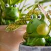 4pcs Frog Watering Globes Self Watering System Spikes Automatic Waterer Irrigation Drippers for Pots Plant Reservoir