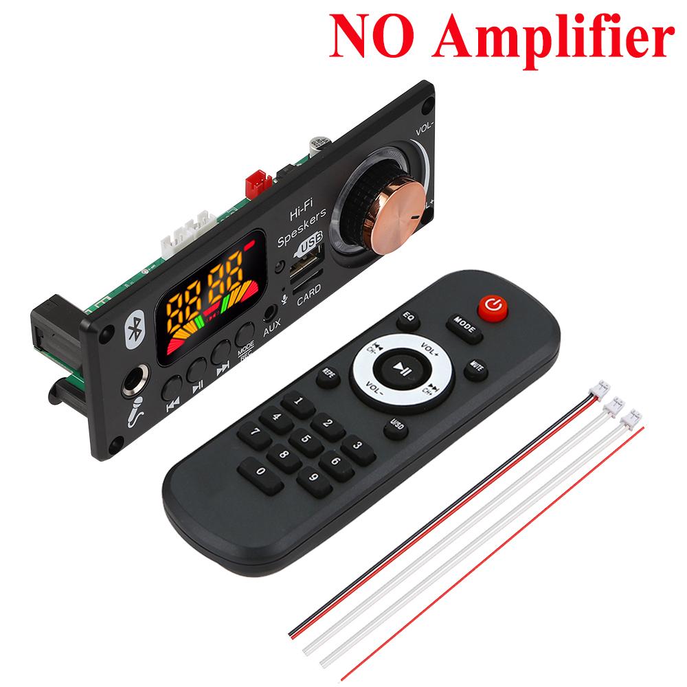 KEBIDU 160W Amplifikatör Bluetooth MP3 WAV Çözücü Kartı 6.5mm Mikrofon FM TF USB Araç Ses Modülü Müzik Çalar Ses Kontrolü