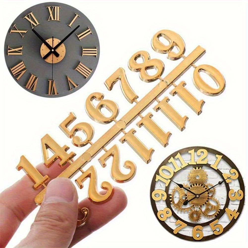 6pcs Clock Roman Numerals. Handmade repair tool & accessories for trendy clock designs.