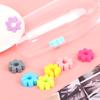 8Pcs Wine Glass Charm Silicone Solid Color Flower Drink Tag Identification Label