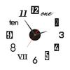 DIY Luminous Wall Clock Silent Movement Easy-to-read Decorative Modern Wall Clock for Living Room Bedroom
