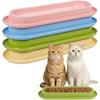 ABKP-Multi-Cat Home 4Pack Long Pet Food Bowls Large Capacity Non-Slip Easy Clean Dishes Indoor & Outdoor Feeding