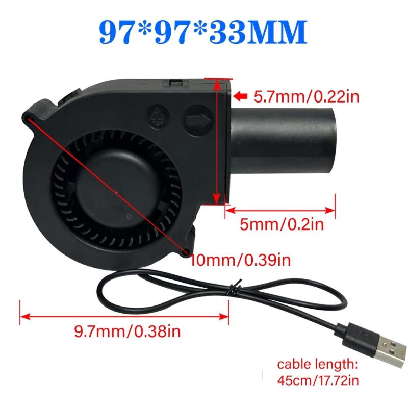 BBQ Air Blower Fan,Portable Wirless Handheld Electric Barbecue Cooking Fan Air Blower for Camping Party