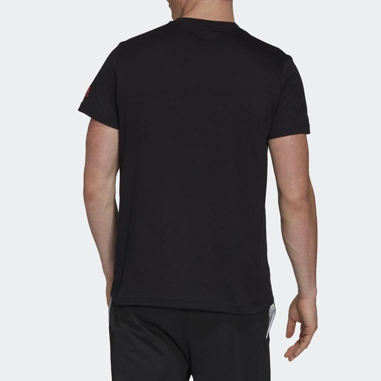 Adidas Damian Lillard Game-Winning Shot Print Short Sleeve T-Shirt Men Tops Black GH4378