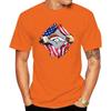 Football T Shirt Men Cotton Print American Flag Crack Graphic Short Sleeve Tees NFL Team Fan Casual Sports Tops Summer O-Neck Daily Wear Shirts