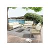Garden Lounge - MUVOE - 7 Places - PE Rattan - Galvanized Steel - Beige