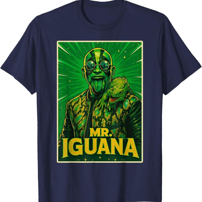 Mr Iguana Lover Funny Kids Adults T Shirt S разноцветный