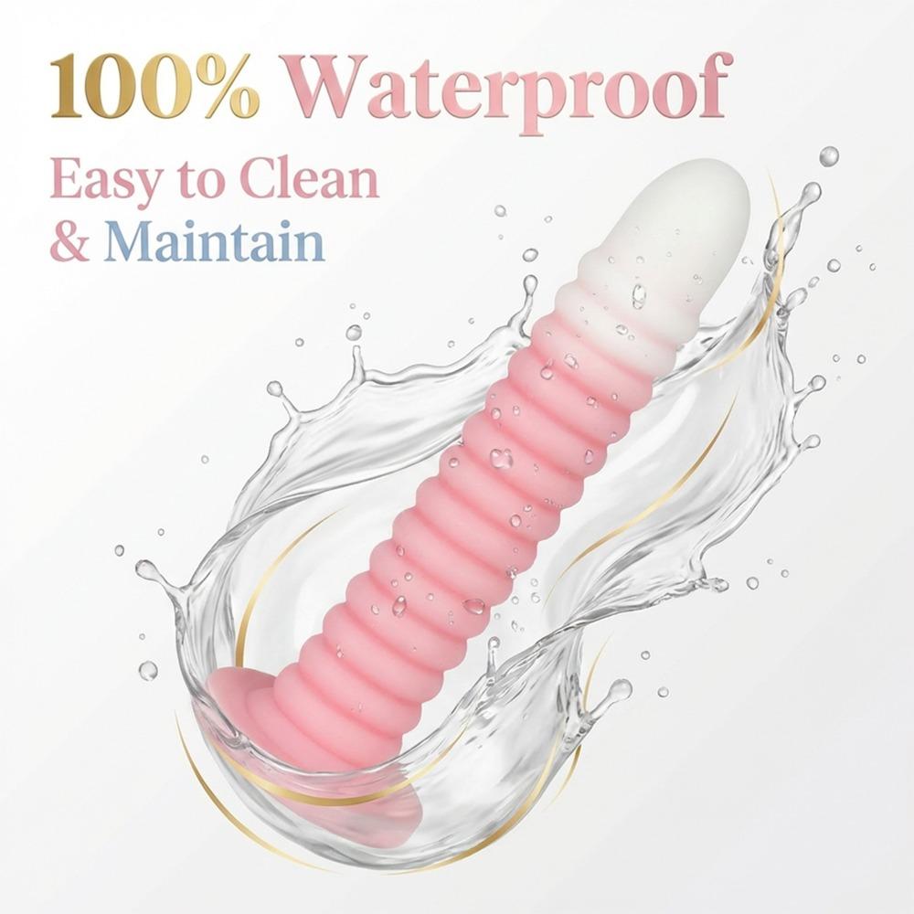Long Spiral Silicone Anal Plug Comfortable Male Adult Toy