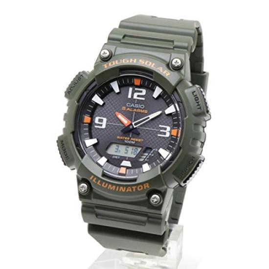 

CASIO Casio SPORTS Product Спортивные мужские часы Ana-Digi Tough Solar AQ-S810W-3A Модель цвета хаки Overseas [Часы] [Часы] [Продукт]