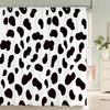 Simple Geometric Pattern Fabric Shower Curtain Bathroom Curtains Stripes Mosaic Bath Screen Waterproof Polyester With 12 Hooks