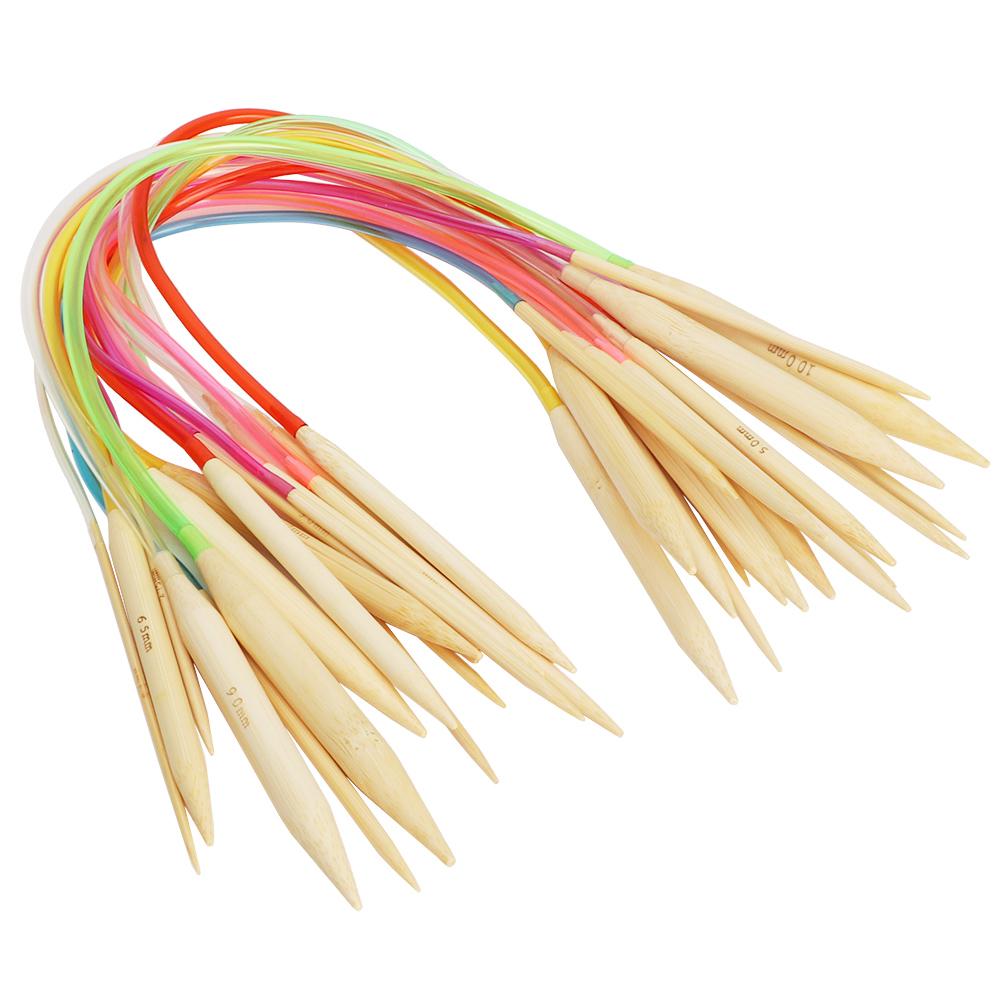 Multi Color Pipe Bleached Double Pointed Bamboo Annulus Knitting Sweater Needle
