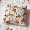 Horse Cushion Cover Premium Comfort Reversible Pillow Cove Two in One Design for Any Room  Car Interior