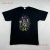 Mens Large T Shirt Black Art Abstract Surrealism Punk Guitar Center Y2k Long Or Short Sleeves Vintage Washed Breathable