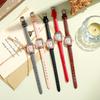Women' Watches Oval Dial Quartz Wristwatch Leather Strap Student Watch