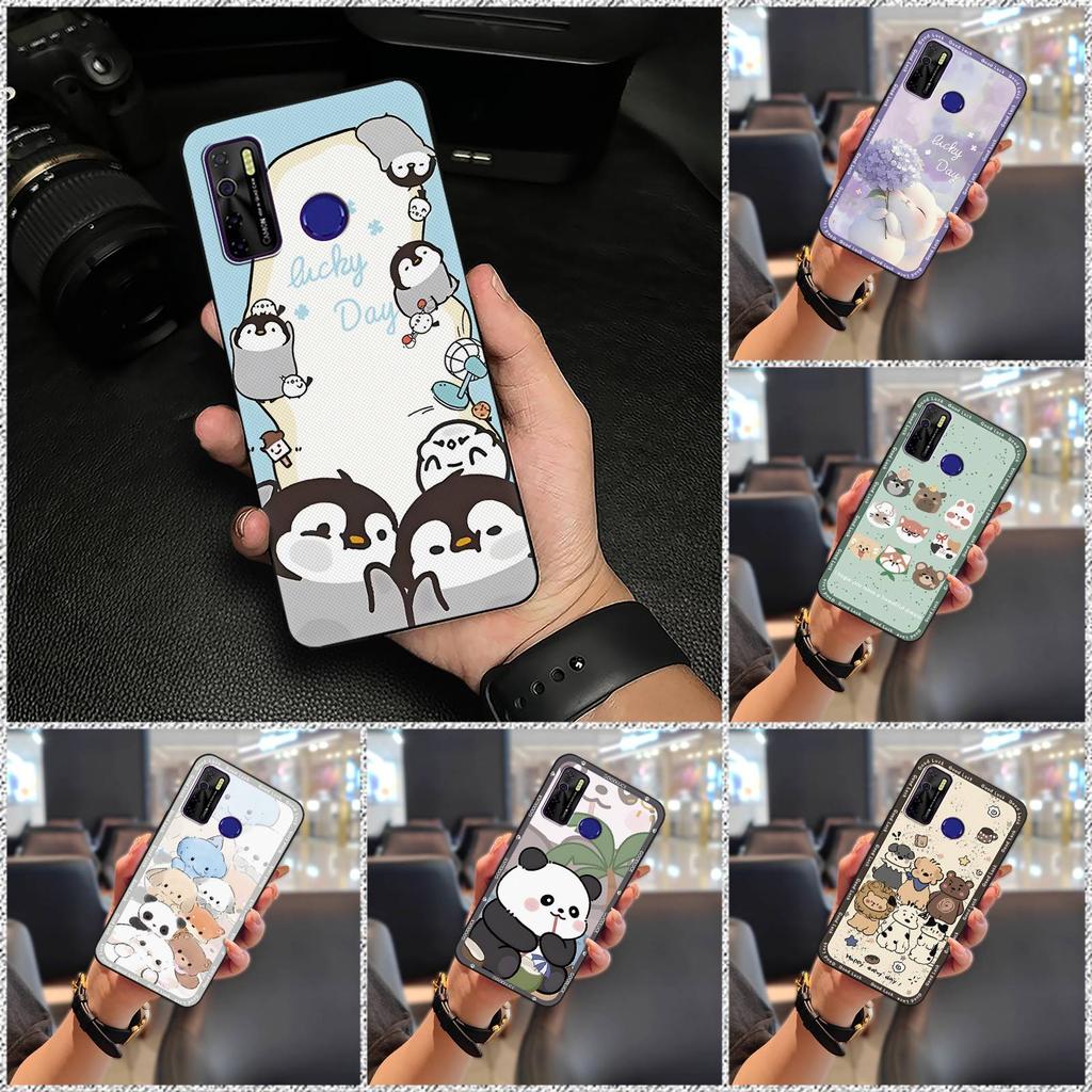 Durable Phone Pouch Phone Case For Tecno Camon15/15Air/16S/KD7H/CD6/CD7/Spark5/5Pro Anti-knock Graffiti Cartoon Silicone