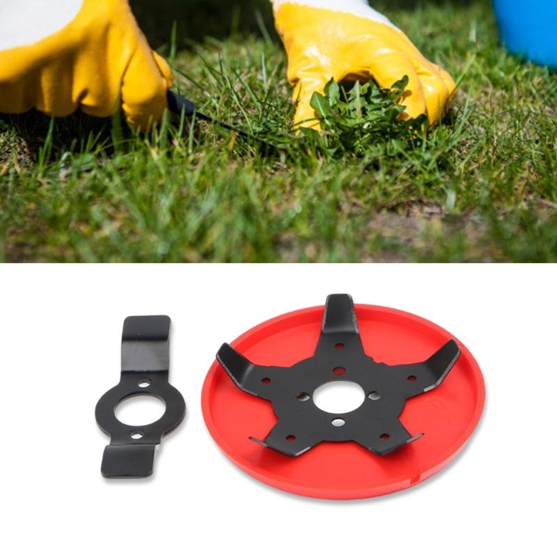 Cutting Disc With Hardened Alloy Blades Quick Setups Weeder Trimmer For Lawns Orchards Farmlands Farms Vineyards 1 Pair