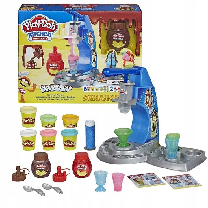 Playdoh Ciastolina Zestaw Tęczowa Lodziarnia 6 Tub