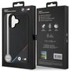 BMW Bmhmp16S23Pupdk Iphone 16 6.1 Czarny/Black Hardcase M Perforated Tricolor Line Magsafe