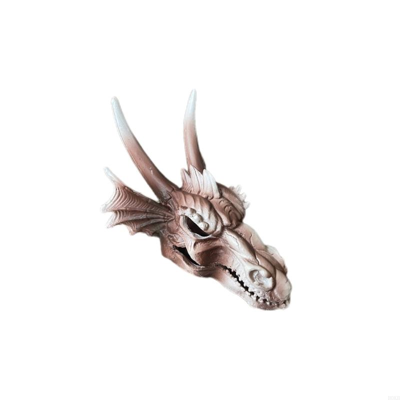 B0KB Realistic Dinosaur Skull Landscape Hideaways House Fish Shrimp Aquarium Decors