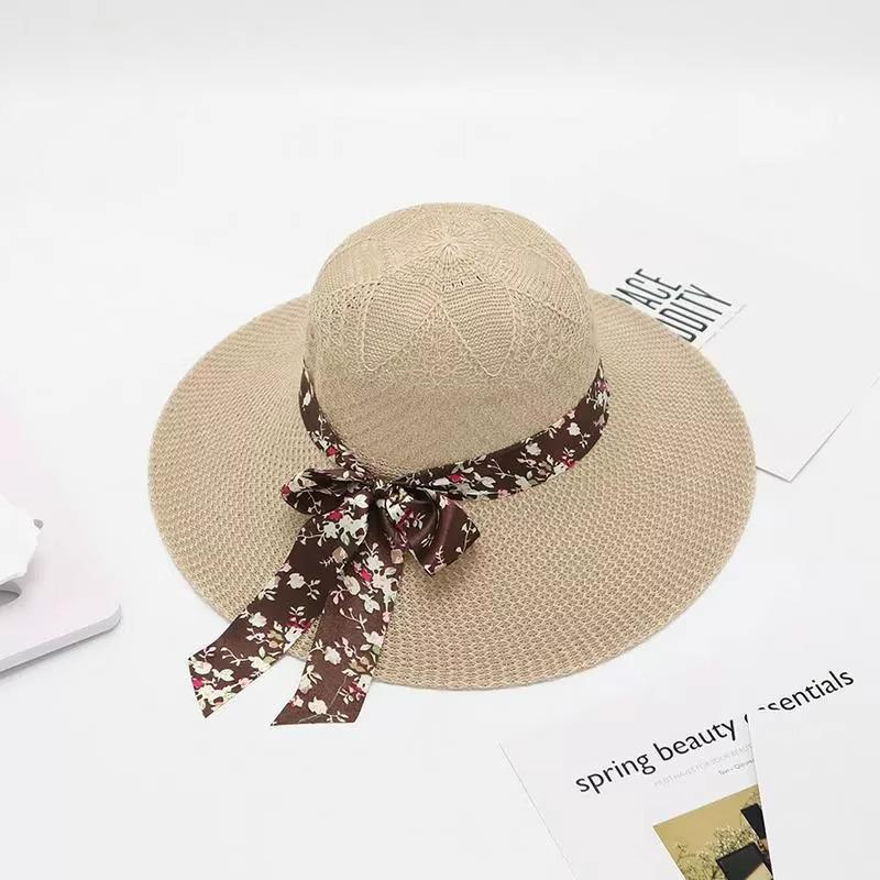 Women's Anti-UV Summer Sun Hat - Breathable Straw Hat for Outdoors, Cycling, Climbing