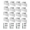 Universal Design Window Clips Glued Wooden With Screws Hurricane Clips 1/2" Thick Reusable Hardware Reusable Clips Brick Surface
