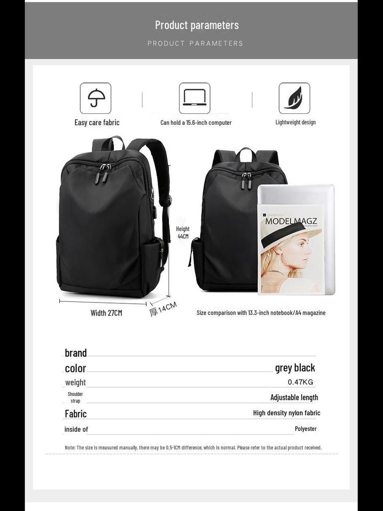 Japanese Style Large Capacity Multifunctional Business Backpack for Men, Ideal for Students and Commuting
