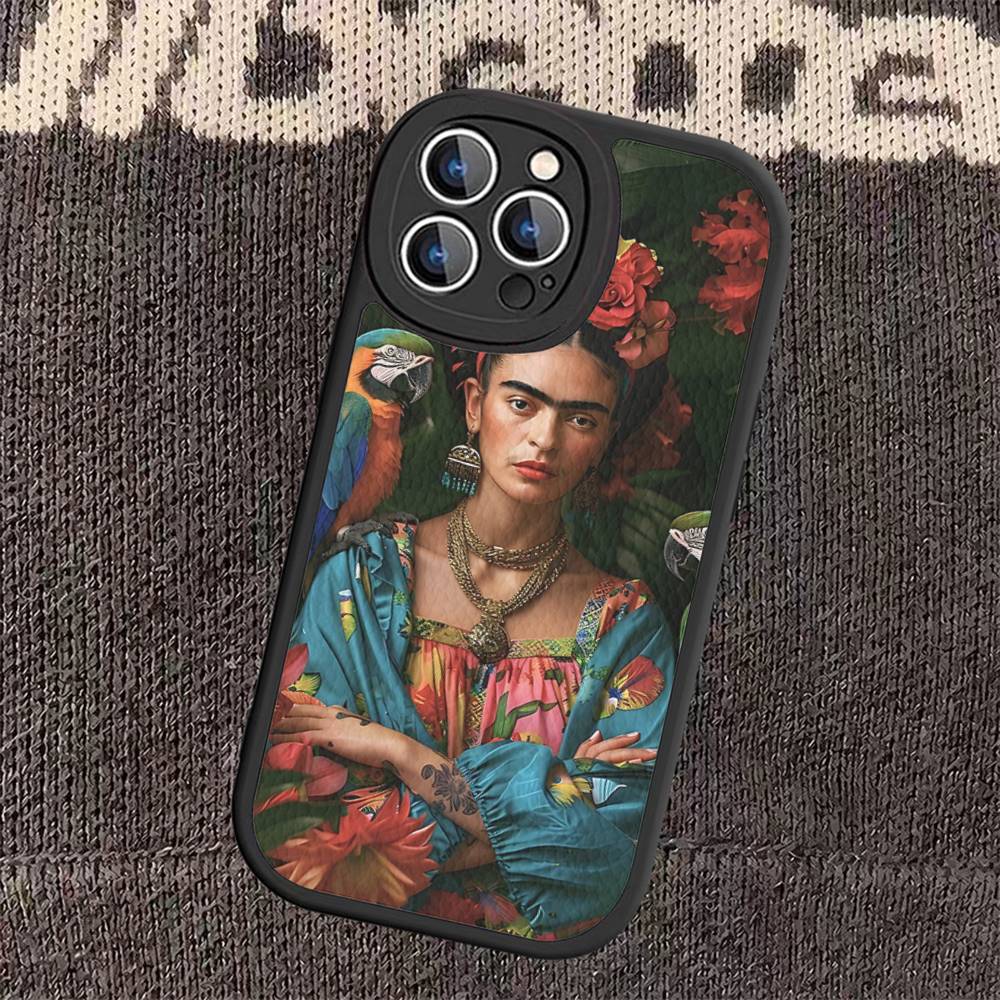 

Fashion F-Frida K-KahlosS Leather Phone Case For IPhone 16 15 14 13 11 12 Pro Max Mini Plus Back Cover iphone 11 pro