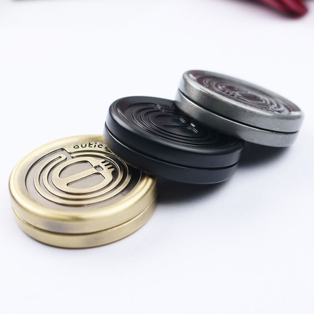 Tactile Coin Magnetic Haptic Coins Sensory Toys Fidget Slider Desk Toy Devil Milk Cap  Adult Gifts