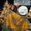 1Pc Vintage-Inspired Sunflower Print Blanket - Soft, Warm, 60X80 Inch, Multi-Purpose For Dorm, Camping & Travel, Dorm Room Decor