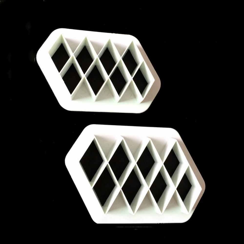 2ks Mřížkový Plastový Vykrajovátko na Fondán Forma na Dort Fondánové Košíčky Dekorace Nástroje SADA