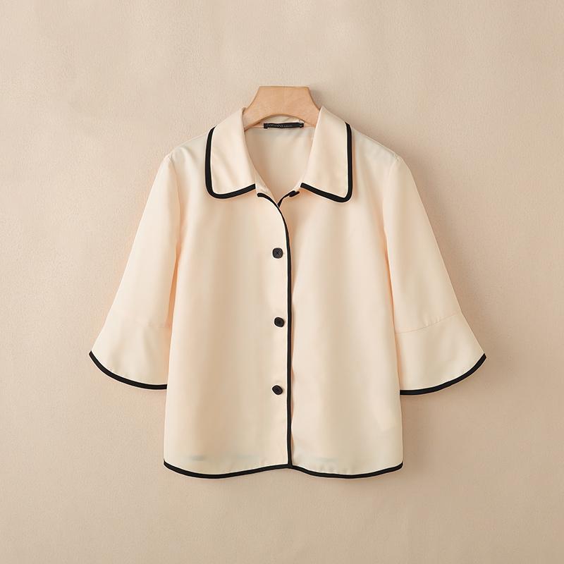 ZANZEA Women Casual Turn Down Collar Loose Half Sleeve Blouse